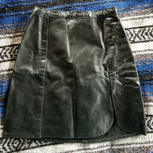 Vintage Genuine Leather Skirt size 5/6
